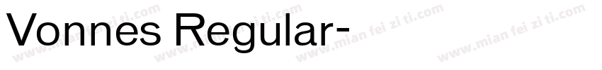 Vonnes Regular字体转换